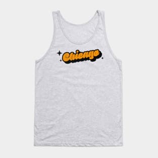 Chicago - Retro Classic Typography Style Tank Top